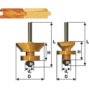 Набор фрез для изготовления вагонки ЭНКОР 46520