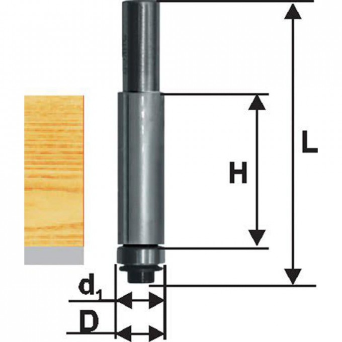 Кромочная прямая фреза по ДСП ЭНКОР 28054 515807