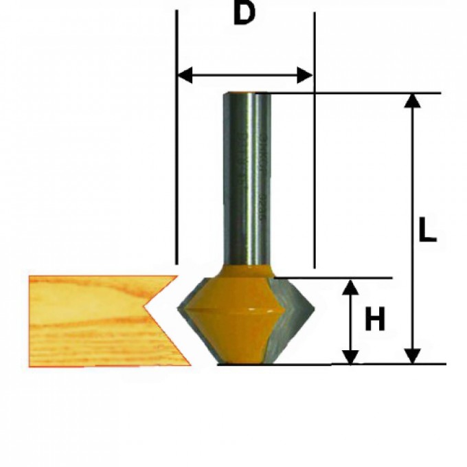 Кромочная конусная фреза ЭНКОР 10641 517271
